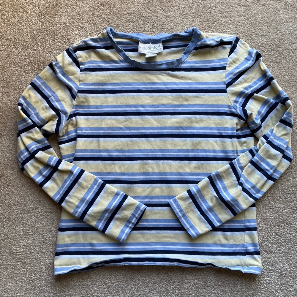 realcomfort by Chadwicks striped long sleeve t-shirt
